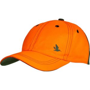 Seeland Venture cap Pine green/Hi-Vis orange One size
